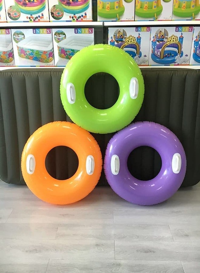 Mantavya Summer Swimming Tube Ring with Handle Floating Raft Ring Raft Tube for Swimming Pool Beach Tube Ring for Adult and Kids (97 cm) - Image 4